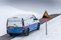 Elektrische Transporter von Mercedes-Benz Vans: Zuverlässig auch bei Kälte, Eis und Schnee: der elektrische Vito beim Härtetest am Polarkreis