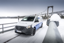 Elektrische Transporter von Mercedes-Benz Vans: Zuverlässig auch bei Kälte, Eis und Schnee: der elektrische Vito beim Härtetest am Polarkreis